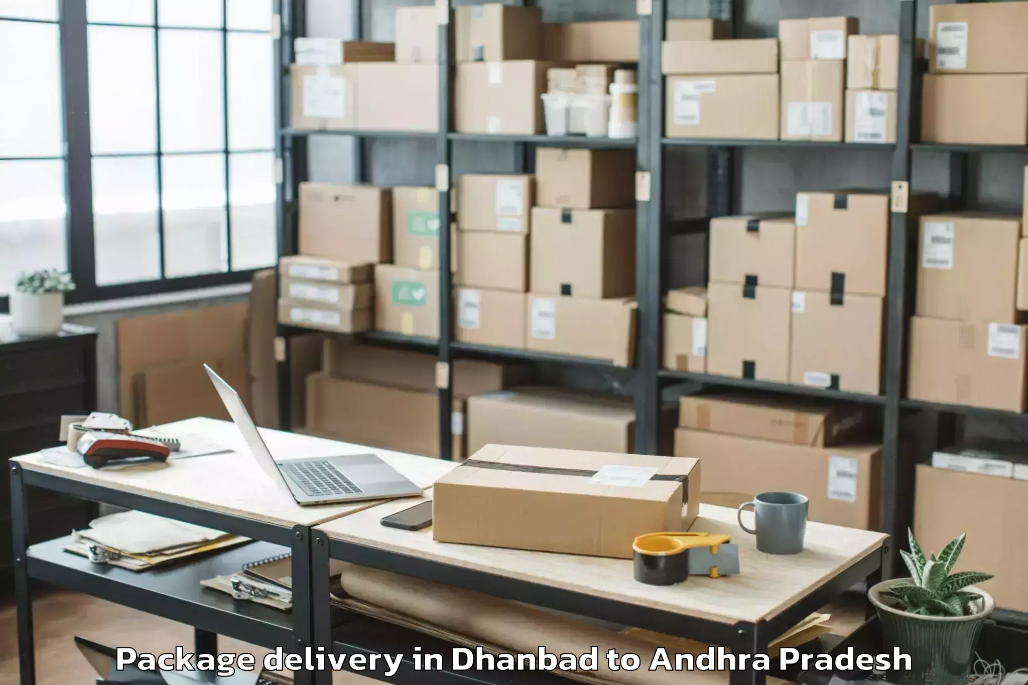 Hassle-Free Dhanbad to Achanta Package Delivery